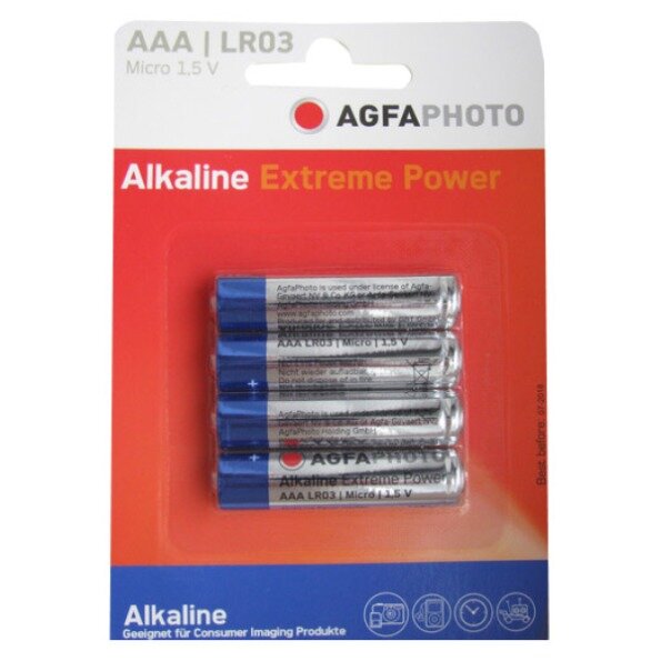 AgfaPhoto Batterie Alkaline Power -AAA LR03 Micro       4St.