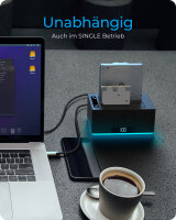 IcyBox Docking Klonstation 2.5/3.5" SATA HDD bis 18TB schwarz