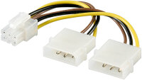 Goobay 2xMolex/6pin PCIe 15cm