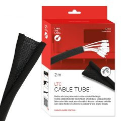 LTC Kabelschlauch Cable Tube 2m zum Bündeln&Ordnen weiß