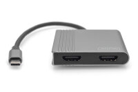 DIGITUS USB Adapter USB-C -> 2x HDMI 4K