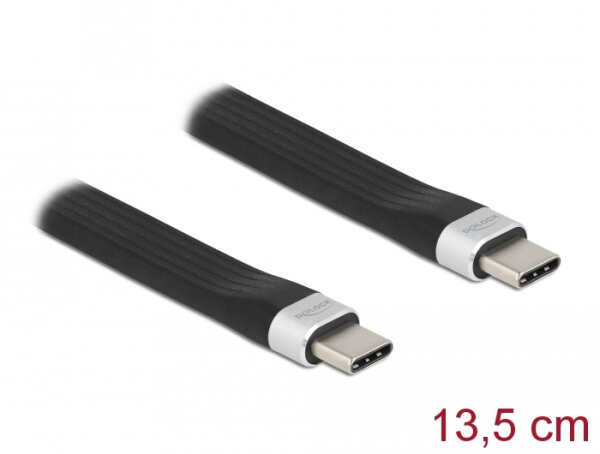 DELOCK USB 3.2Gen2 FPC Flachbandkabel USB Typ-C > C 13,5cm