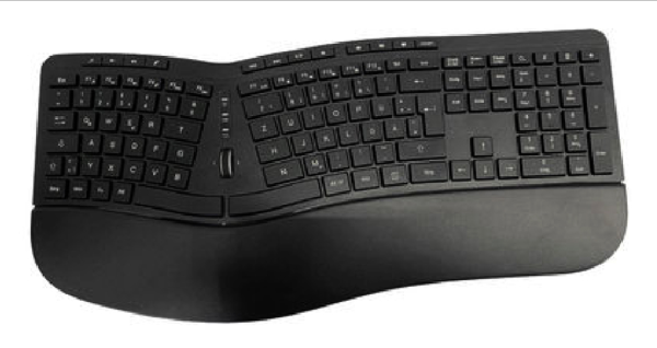 MediaRange ergon. Multimedia-Tastatur 124 Ta. Scr-Rad schw.