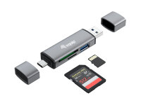 Equip Kartenleser USB-A3.0/USB-C3.2/MicroSD/SD/        5Gbps