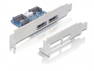 DeLOCK Slotblech 2x eSATAp