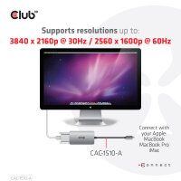Club3D Adapter USB 3.2 Typ C > DVI-D  HDCP Off   aktiv St/Bu retail