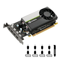 PNY Quadro T1000                   4GB GDDR6 4xmDP LP