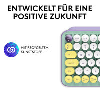 Logitech POP Keys Wireless Mechanical Keyboard Daydream TTC BROWN Funktastatur mint