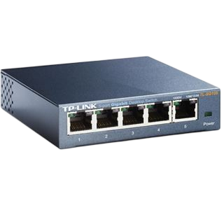 TP-Link TL-SG105 5-Port RJ45 10/100/1000Mbps Switch Metall Gehäuse