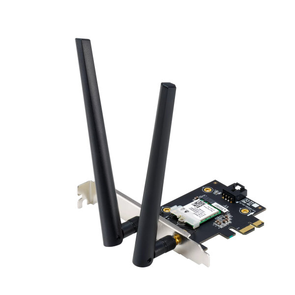 ASUS PCE-AXE5400 PCIe x1 Tri-Band Bluetooth 5.2 WPA3 WLAN Karte WiFi6