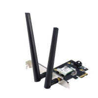 ASUS PCE-AXE5400 PCIe x1 Tri-Band Bluetooth 5.2 WPA3 WLAN...