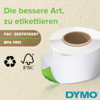 DYMO LW-Kunststoff-Etiketten 32x57mm 800 St weiß permanent