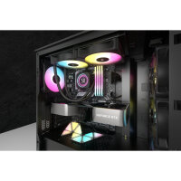 Corsair iCUE H100i Elite LCD XT Black Edition 240mm Wasserkühlung LED-Steuerung 2x 120mm Lüfter schwarz