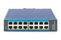 DIGITUS Switch Ind. 16-Port Gigabit         Unmanaged blau