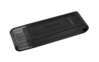 64GB Kingston DataTraveler 70 USB-C 3.0 Stick schwarz