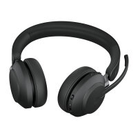 Jabra Headset Evolve2 65 UC Duo, inkl. Link 380a & Ladestat.