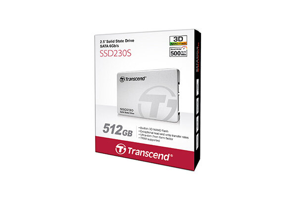 Transcend SSD230S 512 GB 2.5" Serial ATA III 3D NAND