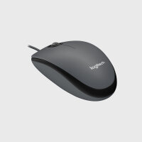 Logitech M100 Optical USB Mouse beidhändig 3 Tasten Scrollrad 1000dpi schwarz