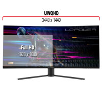 86cm(34")LC-Power M34UWQHD165C