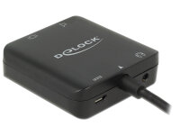 DELOCK HDMI Adapter A -> A St/Bu +3,5mm Klinke 4K