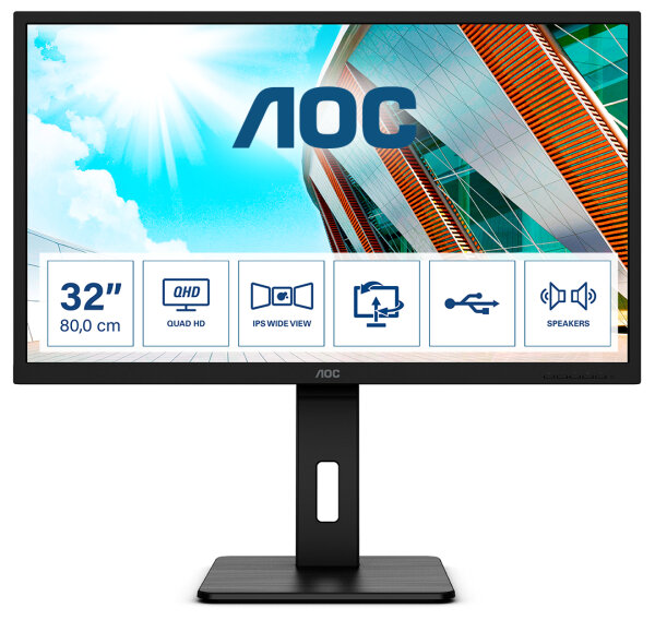 AOC 80,0cm (31,5") Q32P2 16:09 2xHDMI+DP+USB IPS