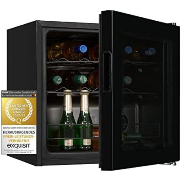 Exquisit Weinkühler schwarz