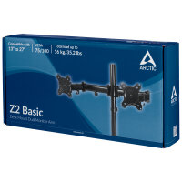 Arctic Z2 Basic Dual Monitor Arm VESA 13-32" schwenkbar schwarz