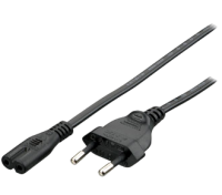 Equip Euro Netzkabel IEC C7 Stecker/Buchse 2-polig 1.8m...
