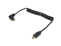 Equip Kabel USB-C2.0->C 90°  Spirale    St/St...