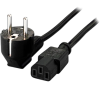 Equip Schuko Netzkabel / 3-polig VDE CEE 7/7 90 Grad...