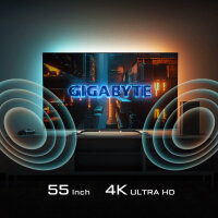 138.7cm (54.6") Gigabyte S55U VA HDR 4K 120Hz WiFi Android TV