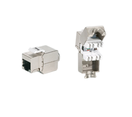 Equip 767210 CAT6 LSA Keystone Modul für RJ45 Anschluss (767210) silber 8 Stück Polybeutel