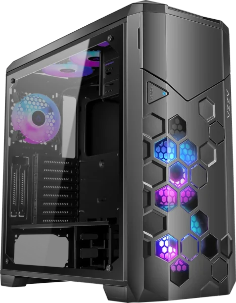 AZZA Geh Fulltower ATX Storm 6000B ARGB(Win-Glas,4xRGB)2xUSB