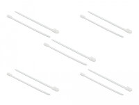 DELOCK Kabelbinder mit Befestigungsöse L 300 x B 7,6 mm weiß