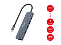 Equip Dock  5-1 USB-C->HDMI,3xUSB-A,100W USB-C...