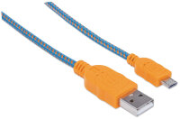 Manhattan USB2.0-A/MicroB 1m