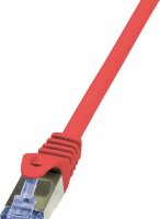 Logilink Patchkabel CAT6A  S/FTP AWG26 PIMF  0,25m rot