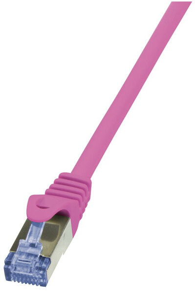 Logilink Patchkabel CAT6A  S/FTP AWG26 PIMF  1,00m pink