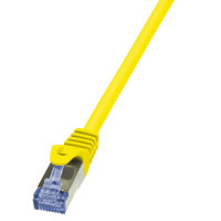 Logilink Patchkabel CAT6A  S/FTP AWG26 PIMF  0,25m gelb