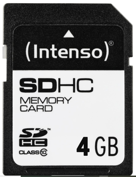 SD Card  4GB Intenso Class10
