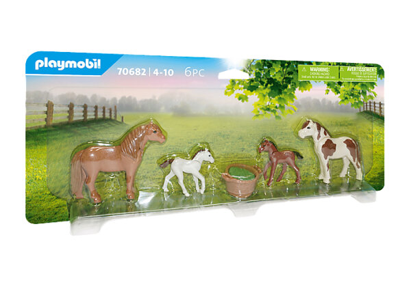Playmobil Ponys mit Fohlen