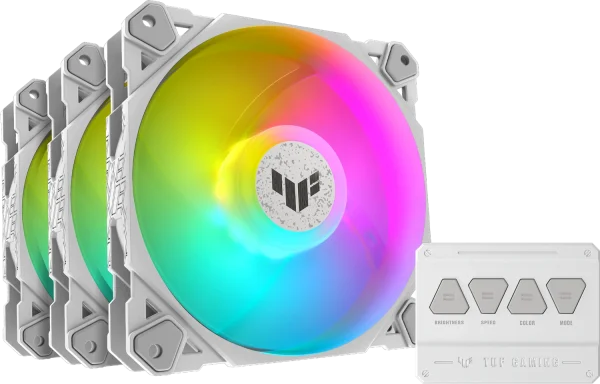 ASUS Lüfter TUF Gaming TF120 ARGB 3in1 + Controller white