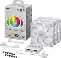 ASUS Lüfter TUF Gaming TF120 ARGB 3in1 + Controller white