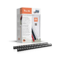 Peach Binderücken     schwarz   20mm  100er-Pack