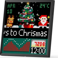 Divoom Fotorahmen Divoom Pixoo 64  editierbar WiFi schwarz