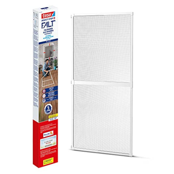 tesa Fliegengitter ALU FALT Ischutz Tür 2,2x1,0m weiss