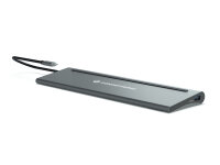 Conceptronic DONN17G laptop-dockingstation & portreplikator Kabelgebunden USB 3.2 Gen 1 (3.1 Gen 1) Type-C Grau