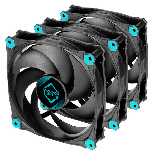 ICEBERG THERMAL IceGALE Silent PWM-120mm  Black (3er Pack)*