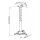 Techly Universal Deckenhalterung f.Beamer,ausziehbar,30-37cm