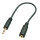 Lindy 35699 Audio-Kabel 20 m 3.5mm 2.5mm Schwarz